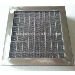 China Ss310 Mesh Pad Mist Eliminator Square Shape Drain Hole Steel Wire factory