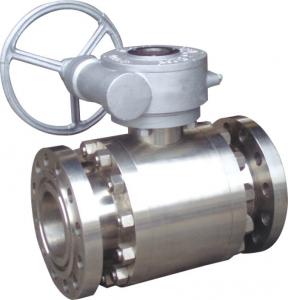 China High Pressure Forged Steel Flanged A105 Ball Valve 800lb-1500lb Channel Straight Through Type factory