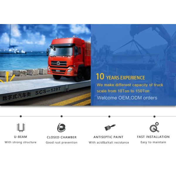 Chinese Weighbridge Manufacturer OIML Approval Digital 3*18M 100T Truck Scale