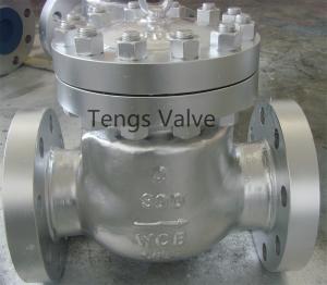 China API 6D Cast Steel Flanged Ends Bolted Cover Swing Check Valve Non-Return Valve Class 900Lbs factory