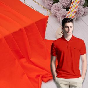 China Smooth Solid Knit Fabric 32S 210gsm Soft Tencel Cotton Combing Material on sale