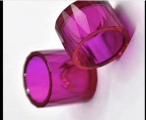 China 99.999％ Purity White Sapphire Ruby , Sapphire Crucible Cuvette Green Blue Yellow factory