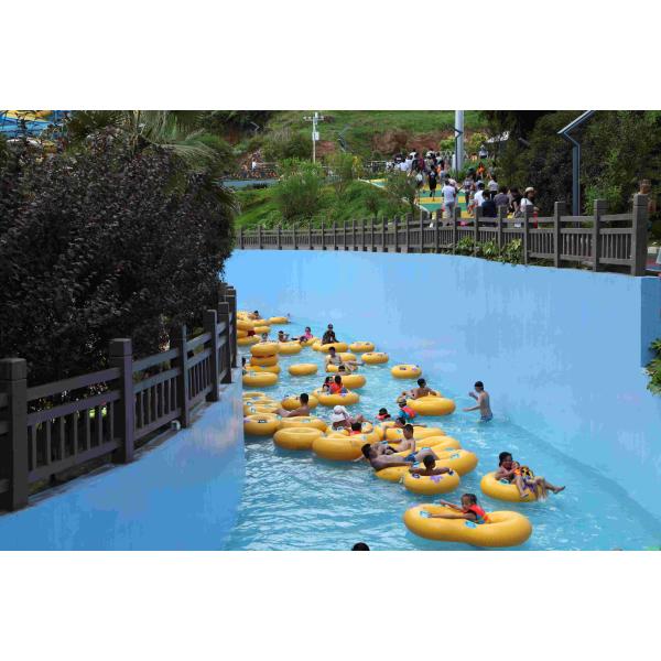 Customized Large Water Park Lazy River Water Park Amusement / Fiberglass Slides