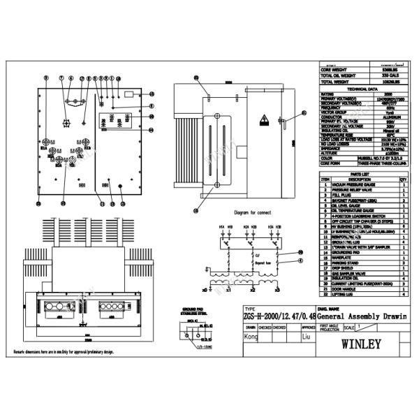 2000Kva Three Phase Pad Mounted Transformer