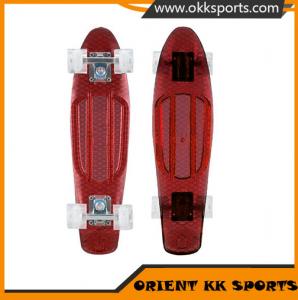 China clear Transparent deck complete skateboard plastic skateboard on sale