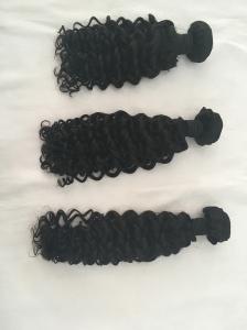 China 8a grade deep curl deep curly virgin brazilian human hair extensions 100% human hair tangle free no shedding factory