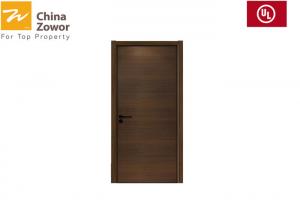 China Single Leaf Primer Finish Wood Fire Door With Steel Frame/ Customized Size/ 1 Hour Fire Rated Door factory