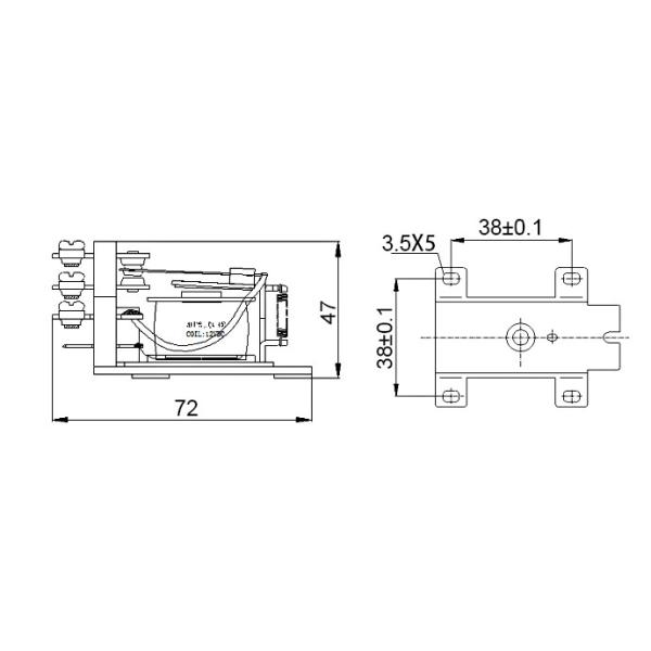 WJ177A 60A Coil Power Relay 12v 5 Pin High Power Relays For Remote Control Device