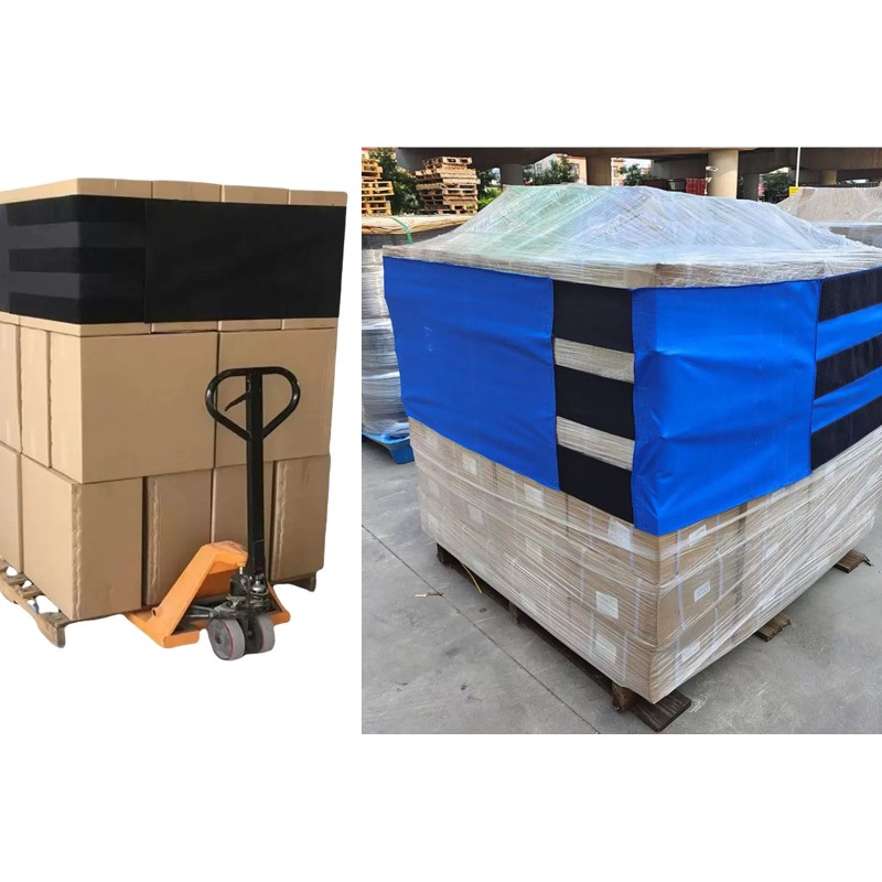 Dansky Custom Self-Locking Black Cargo Hook and Loop Pallet Strap with Metal Buckle Logistics Packaging Strap