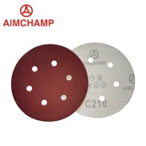 Buy cheap 5 Inch 125mm Hook And Loop Sanding Disc Red Aluminum Oxide Sand Paper from wholesalers