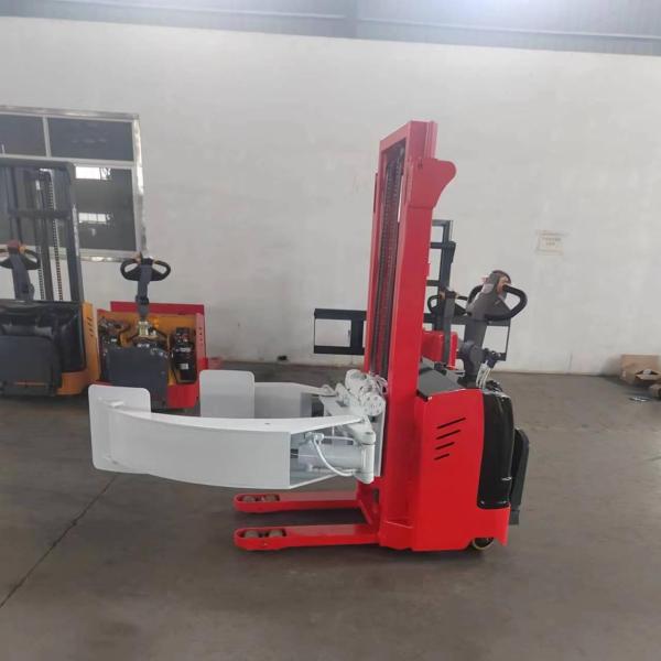 Design 1102lb 2204lb 3306lb Full Electric Roll Stacker With Leg Paper Drum Stacker For Roll Handling