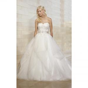 China NEW!!! Strapless white Ball gown wedding dress Tulle Bridal gown #w742 factory