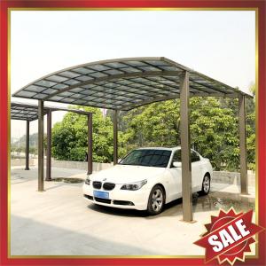 China high quality beautiful modern garden park sunshade parking car shed shelter polycarbonate carport sunvisor shield cover factory