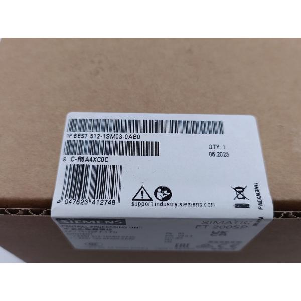 SIEMENS PLC SIMATIC S7-1500 CPU 1512SP F-1 PN 6ES7512-1SM03-0AB0 PROFINET IRT
