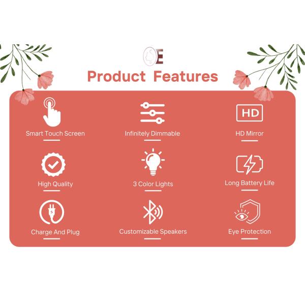 OEM Embellir Hollywood Mirror Illuminated Countertop Vanity