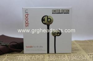 China Beats Alexander Wang gold urbeats Ear Phones  with 1:1 Original with Sseal Box Made in Chi factory