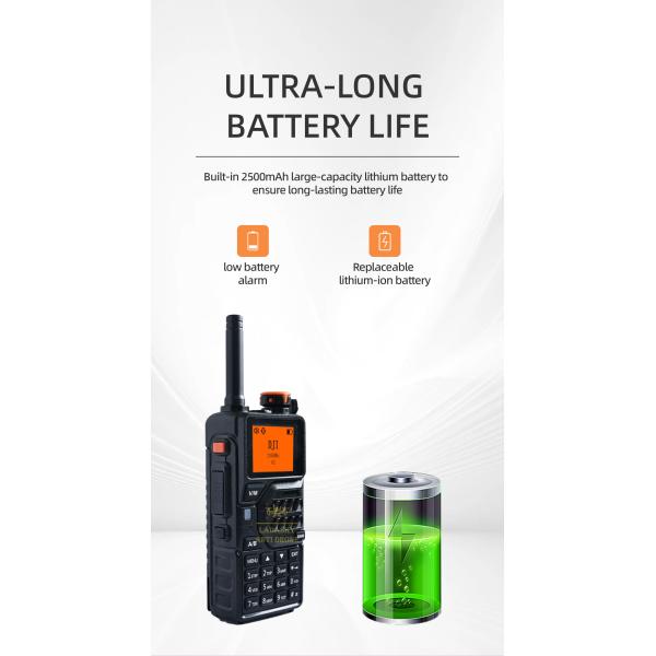 Wearable Drone Detector 300MHz-6000MHz | Portable UAV Signal Detection, FPV Drone Protection, Long Battery Life 5000mAh, Security & Surveillance,