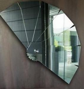 China Decorative Mirror Wall Art Mirror Glass Mirror Fantail Mirror Wall Decor Sticker home deco factory