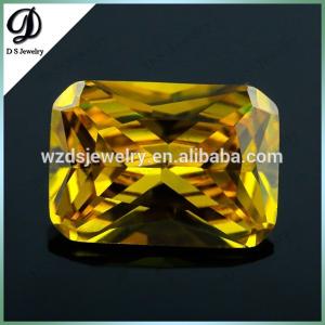 China Hot sale rectangle cutting synthetic cz stone/cubic zirconia stone on sale