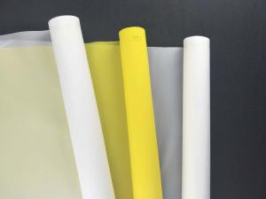 China White Color Nylon 300 Screen Printing Mesh Roll For CD / DVD Printing factory