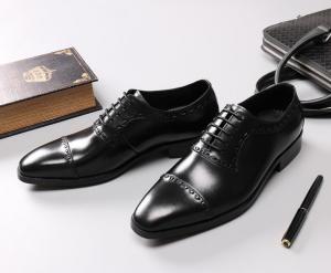 China Leather Spring / Fall Men'S Wedding Dress Shoes Mens Fashion Goodyear Soles Oxfords on sale
