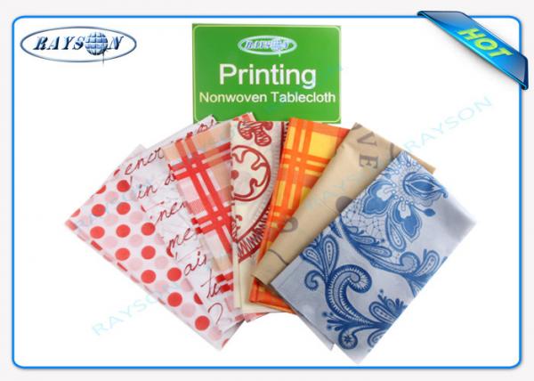 China 30-80 Gram PP Spunbond Non Woven Tablecloth / Table Cover Panton For Hotel / Restaurant factory