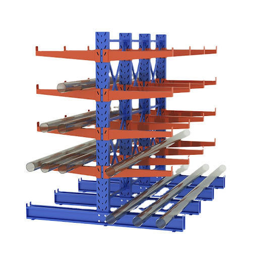 Multi Tier Structure Warehouse Cantilever Racking Boltless Assembly Custom Capacity