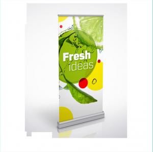 China Customized Exhibition Roll Up Banner Stand Pull Up Advertising Banners factory