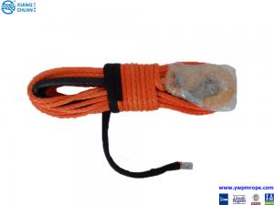 China 12mm x 30m Synthetic Winch Cable Rope for ATV/UTV orange towing ropes traction winch rope factory