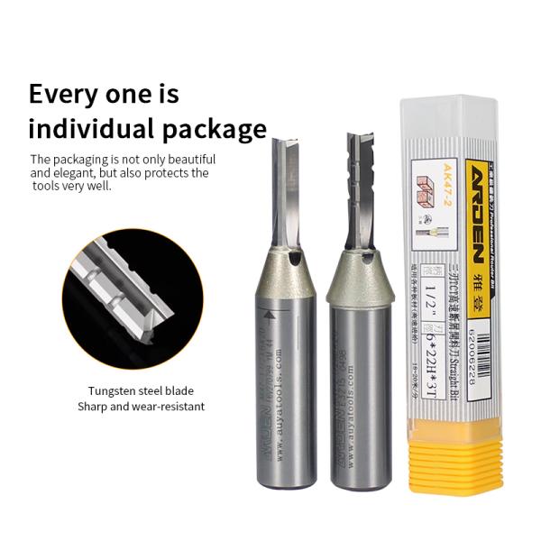6mm Arden Router Bits 3 Flutes MDF Cnc Wood Cutting Bits Cutter
