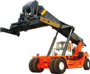 China 45 Tons Transport Container Reach Stacker Anti Rollover Rotating Telescopic Handler on sale