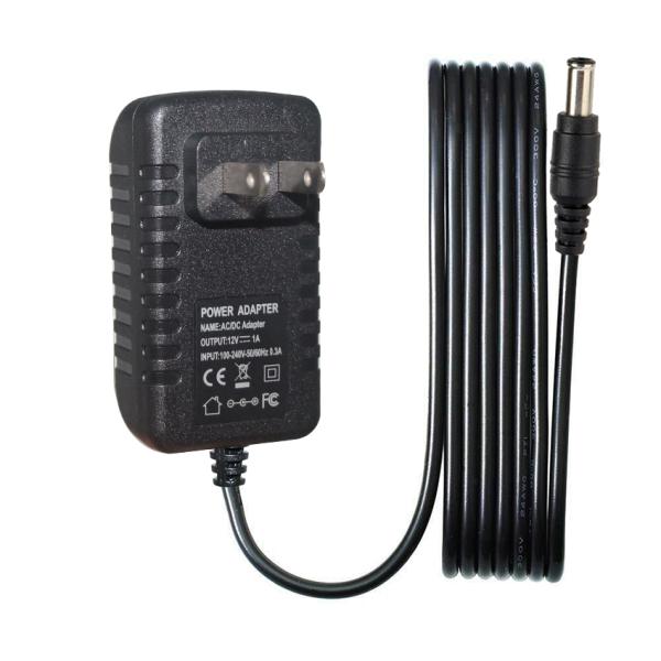 12V 1A US Plug Power Adapter 100-240V AC Input