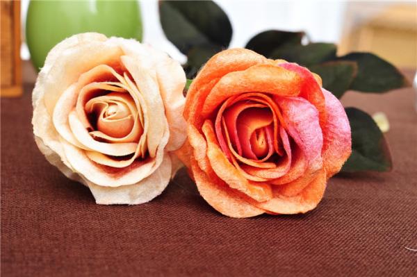 China Artificial Plant&Flowers Rose Single Head Flannelette Rose factory