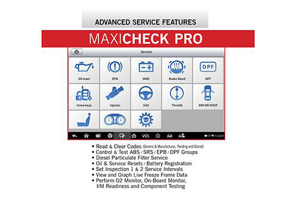 Autel MaxiTPMS TS608 Complete TPMS & Full-System Service Tablet Equals TS601+MD802+MaxiCheck Pro Free Update Online for 2 Years