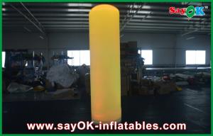 China Customized Pink Inflatable Lighting Decoration 4m Lamp Poles For Event factory