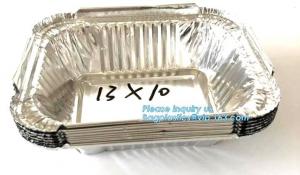 China Manufacturer low price food waterproof food aluminium foil cake containers,Disposable to go Aluminum Foil Sealing Food C on sale