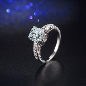 China 925 Sterling silver cz Ring Promise Engagement Wedding Rings for women Gemstones Wedding Ring for Party on sale