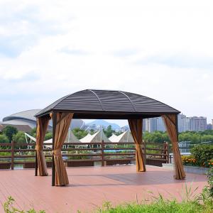 China Garden Morden Party Double Polycarbonate Roof Gazebo Rust Proof on sale