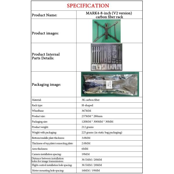 MARK4 V2 FPV Drone Frame KIT 8/9/10inch Carbon Fiber RC FPV Freestyle Long Ran Racing Drone Quadcopter Security Protection