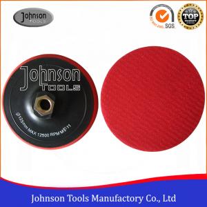 China Different Size Granite Diamond Polishing Pads With Plastic Foam Backing Pad Holder factory