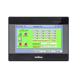 China Coolmay 5 Inch HMI PLC All In One RS232 RS485 support Modbus RTU protocal Ethernet optional function plc controller programming plc with hmi touch panel integrated for industrial application on sale