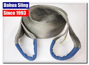 China Hookless Kinetic Tow Strap 5 / 12 /14 / 28 Ton Off Road Recovery Strap For Trailer factory