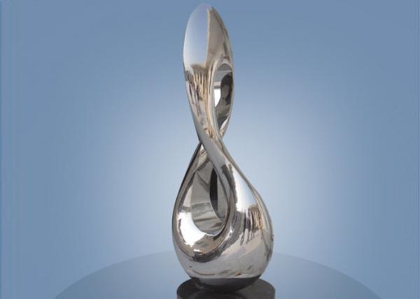 China Contemporary Abstract Stainless Steel Metal Sculpture For Home Decoration factory