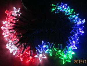 China Colorful Solar LED String light Decoration Light 6 meters long 30pcs LED Golden Star Lamps on sale