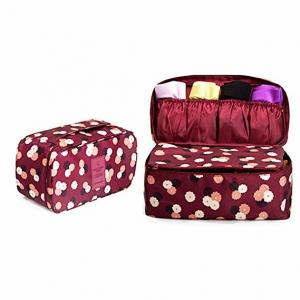 China Fashionable Bra And Panty Travel Case / Portable Travel Lingerie Organizer Bag factory