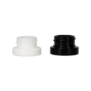 China Natural White Black Concentrate Glass Jar 5ml For Cannabis Wax Resin Shatter on sale