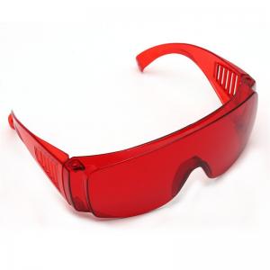 China Red Color Dental Materials Protective Eye Goggles Safety Anti-fog Glasses on sale