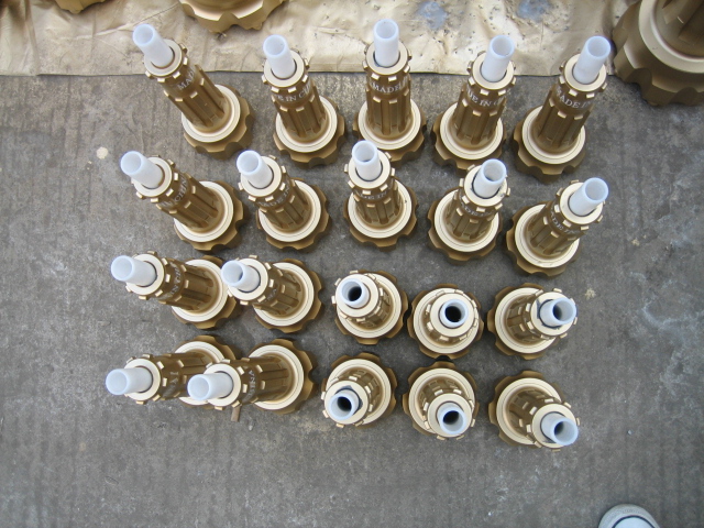 Carbide Material DTH Drilling Tools Flat Spehrical DHD3.5 Drill Bit