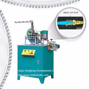 China Jean Auto Metal Zipper Machine U Type Single Top Stop Machine factory