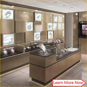 China Factory custom design fashion watch display showcase/shop display cabinets/watch display cabinet factory